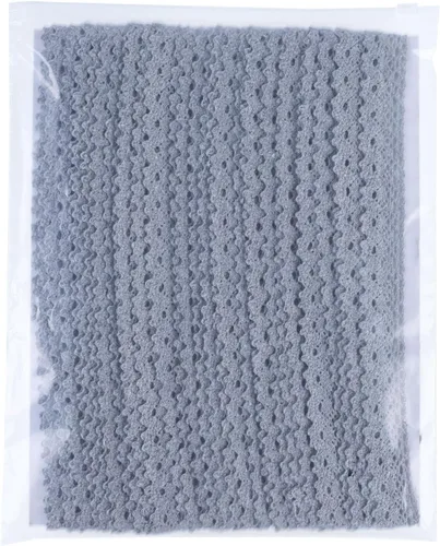 Vista 3 de Cinta de encaje vintage de 20 yardas x 1 pulgada, borde de encaje de algodón de ganchillo para paquete de Navidad, costura de bricolaje, vestido