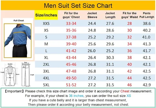 Vista 2 de JXZ007 - Trajes formales para hombres, de boda, ajuste ajustado, vestido de 3 piezas, traje de esmoquin para fiesta de negocios, chaqueta