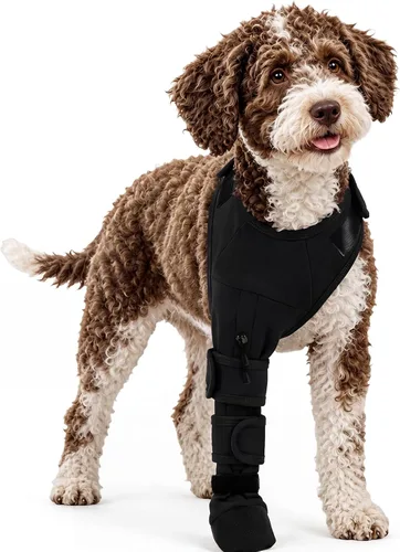 Vista 7 de ROZKITCH Protector de heridas de patas de perro, protectores de patas de Púrpura