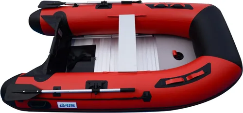 Vista 4 de BRIS Bote inflable de 8.8 pies de barco pontón de pesca tierno con piso de aluminio