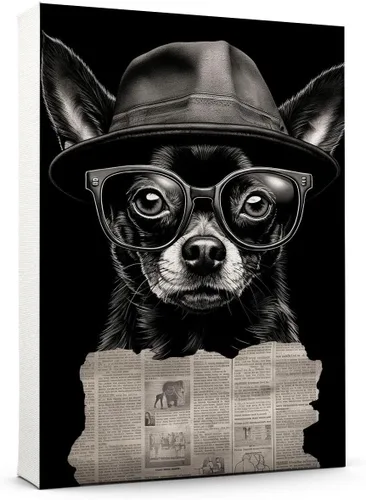 Vista 97 de Thuan Affenpinscher - Póster de lienzo con tus fotos, arte de pared para decoración del hogar, regalo conmemorativo para amantes de las mascotas