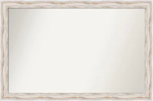 Vista 77 de Amanti Art Espejo personalizado, espejo de baño estrecho Alexandria White Wash, espejo de pared o espejo de tocador de baño sobre el fregadero