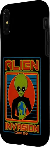 Vista 8 de Funda para iPhone 13 Pro Max Alien Invasion 1984 Tech Noir Distopía