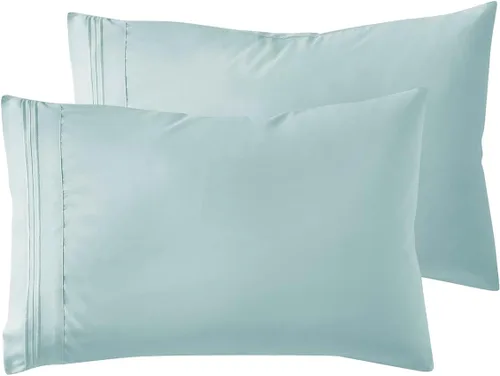 Vista 58 de Nestl - Juego de 2 fundas de almohada de microfibra azul playa tamaño Queen, 20 x 30 pulgadas