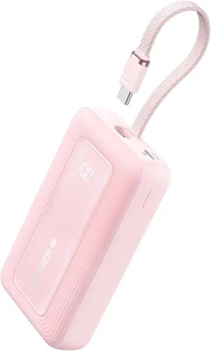 Vista 11 de Anker Cargador Portátil, Banco de Energía de 10,000mAh 30W, Paquete de Batería de Carga Rápida USB-C de Entrada y Salida, Cargador de Teléfono