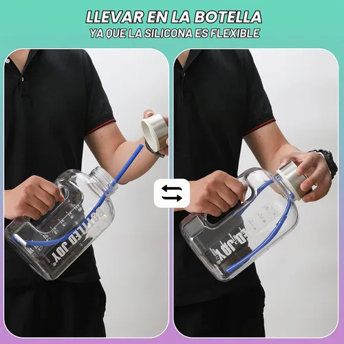 Vista 5 de Paquete de 12 popotes extralargos de 36.8 cm de silicona reutilizables para jarras Stanley de 40 oz, 1 galón, 128, 75, 64 OZ, botella grande de agua