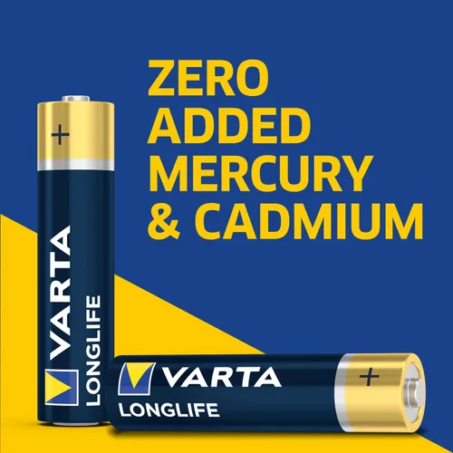 Vista 4 de Varta Longlife - Pilas AAA (paquete de 48), pilas alcalinas triple A