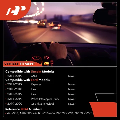 Vista 3 de A-Premium Eje Inferior de la Columna de Dirección Eje de la Columna de Dirección Compatible con Ford Explorer 2016-2019, Flex 2013-2019, Explorer
