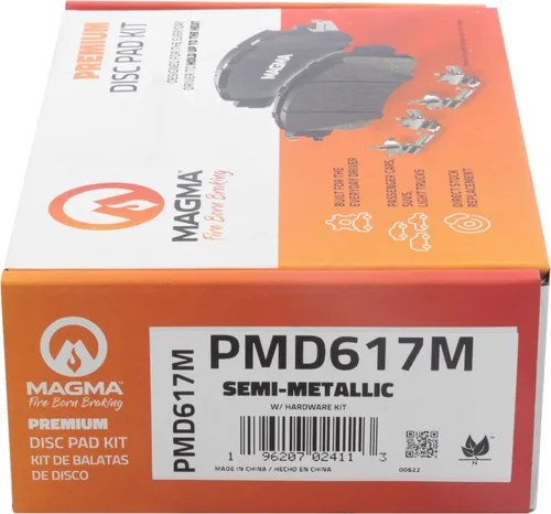 Vista 5 de MAGMA Fire Born Braking Premium PMD617M Pastillas de freno semimetálicas, delanteras