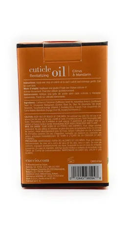 Vista 3 de Cuccio Naturale Citrus & Mandarin - Aceite revitalizante para cutículas, ligero y de rápida absorción, hidratante para uñas y cutículas, aceites