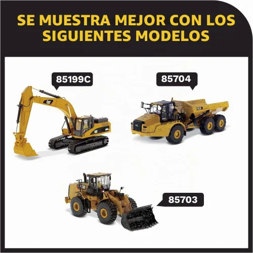 Vista 7 de Diecast Masters Tractor de cabina de día Caterpillar CT660 a escala 1:50 y remolque XL120 Lowboy con compactador de asfalto vibratorio Cat CB-534D