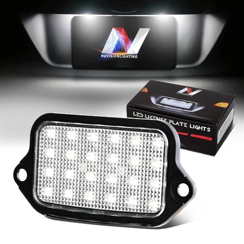 Vista 12 de Par de luces LED para placa de matrícula Compatible con 99-03 Protégé / 02-03 Protege5 / 99-05 Miata MX-5, YL8Z13550AA NC1051270BL, NVL-LPL-009