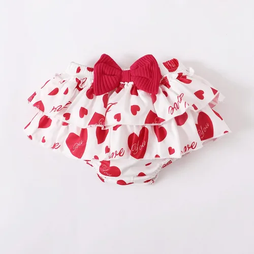 Vista 6 de Conjunto de ropa para bebé recién nacida, conjunto de pantalones cortos, conjunto floral de verano, ropa de bebé linda para niña