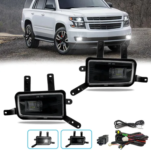 Vista 62 de Shocklight Luces antiniebla LED de repuesto para Dodge Ram 1500 2009-2012, Dodge Ram 2500 3500 2010-2018 Lámparas antiniebla izquierda y derecha