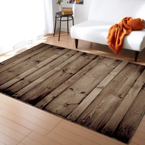 Vista 23 de Alfombras modernas de mediados de siglo cincuenta, colores retro atómicos sin costuras, alfombra de pasillo para exteriores, antideslizante, área