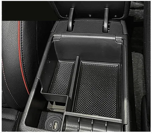 Vista 2 de MadLoN Fit for Kia K3 Cerato Forte BD 2019-2023,Center Console Organizer,Non-Slip Car Console Organizer,Easy to use (ABS,Black)