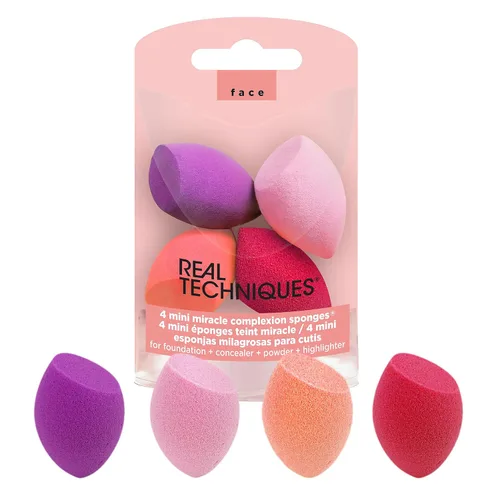 Vista 19 de Real Techniques Esponjas de maquillaje surtidas, tez milagrosa, polvo milagroso, esponja de belleza Miracle Airblend para mezclar maquillaje