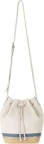 Vista 5 de The Sak Ivy - Bolso cubo con cordón en piel, bolso convertible con correa cruzada