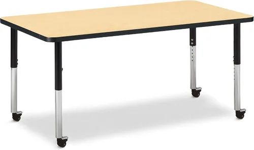 Vista 31 de Jonti-Craft Berries 6478JCM180 - Mesa de actividades rectangular, altura M (20-31 pulgadas de altura ajustable, móvil), 24 x 36 pulgadas