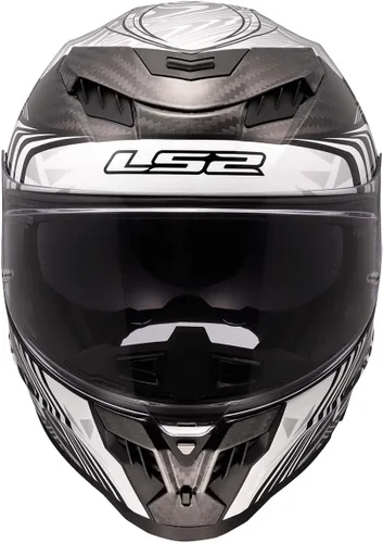 Vista 5 de LS2 Helmets Dragon Casco integral de motocicleta de carbono con parasol
