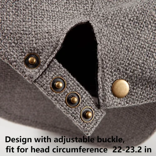 Vista 6 de LADYBRO Paquete de 2 gorras planas unisex para hombre y mujer, estilo casual de verano, ajustables