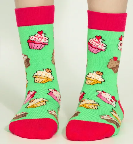 Vista 5 de PanPacSight Paquete de 4 calcetines novedosos para niños y niñas, divertidos dibujos animados, lindos animales, aguacate, piña, bola