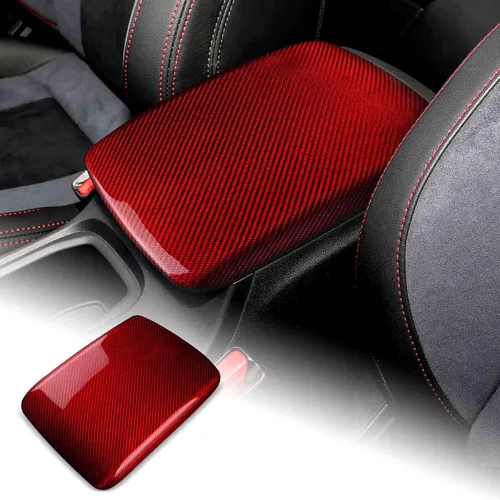 Vista 10 de AIRSPEED Fibra de carbono dura para Subaru WRX/WRX STI 2022 2023, para Subaru Crosstrek 2024, cubierta de consola central por encima del lado