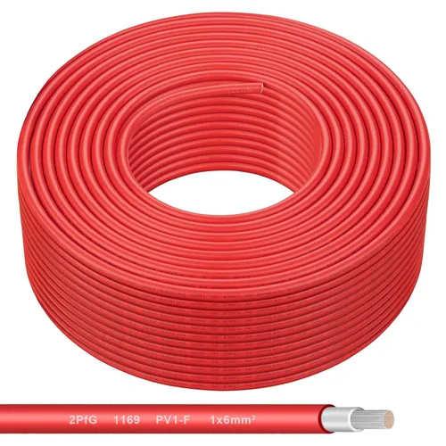 Vista 12 de Cable de extensión fotovoltaico de cobre estañado 8AWG (10 mm²), cable de conexión de panel solar para caravanas al aire libre, lancha automotriz