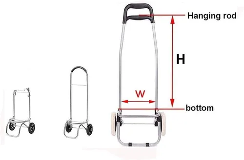 Vista 4 de Bolsa de repuesto para carrito de compras, bolsa de carrito portátil de 71 litros para carrito de compras, bolsa de almacenamiento impermeable