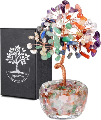 Vista 10 de Jovivi - Árbol de cristal de amatista, cristales curativos morados