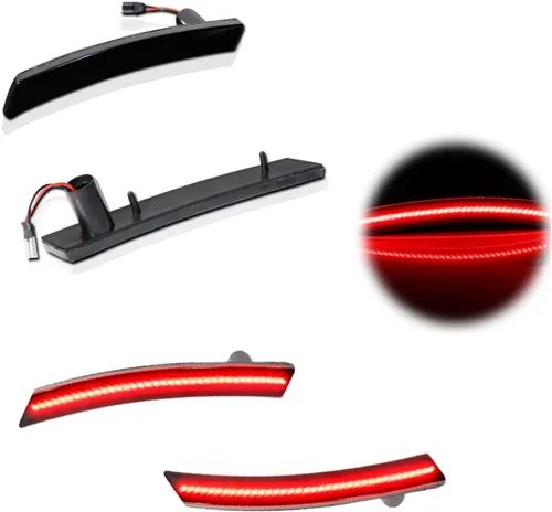 Vista 9 de ADIIL Luces de marcador lateral de guardabarros delanteros LED ámbar con lente transparente compatible con MINI Cooper R50 R52 R53 2002-2008 Lente