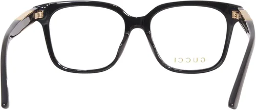 Vista 4 de Gucci GG1192O 004 Gafas cuadradas negras para mujer, NegroOro-logo-004