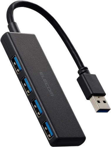 Vista 15 de Elecom U3H-H030BK Concentrador USB, USB 3.0, alimentación de autobús, 3 puertos, negro
