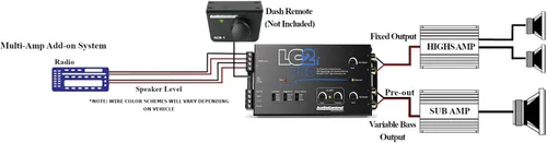 Vista 3 de Elite Audio AccuBASS - Kit convertidor de salida de línea de 2 Ch - Procesador LC2iPro y cable RCA sin oxígeno de 17 pies