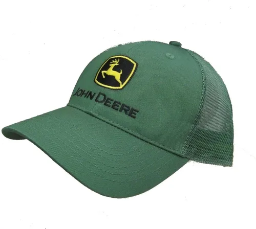 Vista 55 de John Deere Gorra de béisbol con logotipo y malla trasera con contraste, para hombre