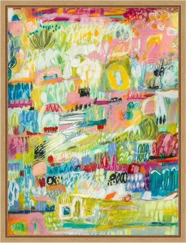 Vista 10 de Amanti Art Karen Fields - Lienzo enmarcado para pared, 24 x 18 pulgadas, jardín bohemio II por Karen Fields, lienzo enmarcado para pared, arte