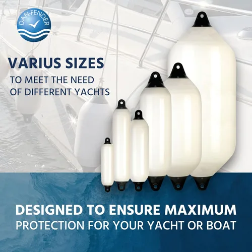 Vista 2 de Dan-Fender Guardabarros de barco resistente – Parachoques para barcos – Fuerte y flexible para todo tipo de clima, accesorio de barco