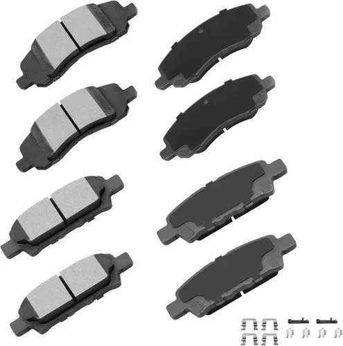 Vista 36 de cciyu - Juego de pastillas de freno de cerámica profesionales delanteras - Para Geo Prizm (1993-1997), Toyota Camry (1992-2001), Celica (1994-1997)
