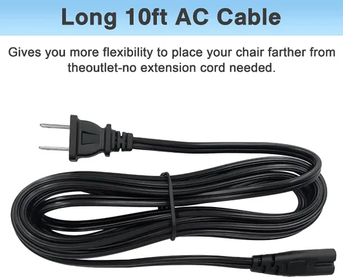 Vista 5 de Reclinable Timotion TP2 TP2P IP20 5 Pin fuente de alimentación adaptador kits reemplazo para silla elevadora Incluye cable de alimentación de CA