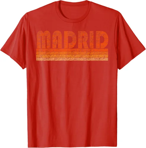 Vista 101 de clásico Retro Madrid playera, hombre 3XL, Asphalt Negro