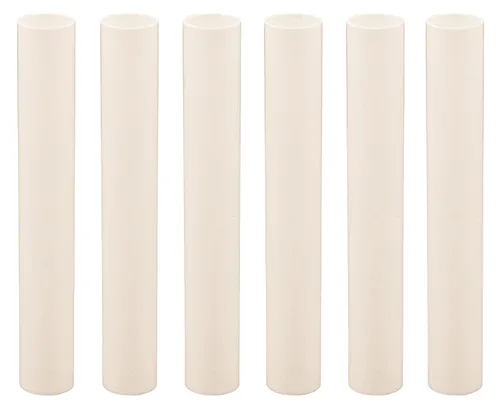 Vista 6 de Creative Hobbies Fundas de plástico para velas de 1.75 pulgadas de alto, color crema, fundas para candelabros, fundas para candelabros E12, juego