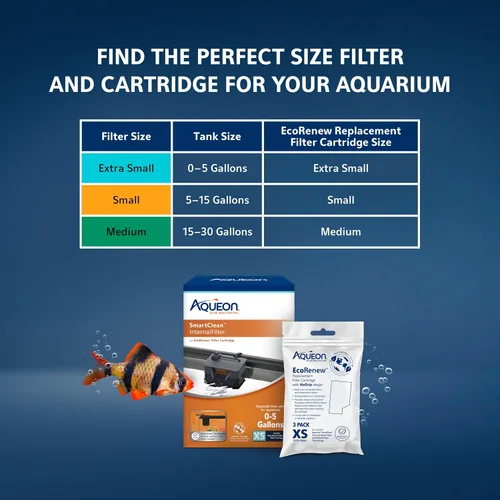 Vista 8 de Filtro interno Aqueon QuietFlow con tecnología SmartClean, extra pequeño
