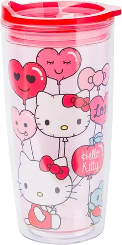 Vista 22 de Silver Buffalo Sanrio Hello Kitty, vaso de acero inoxidable con forma de lata, 11.8 onzas