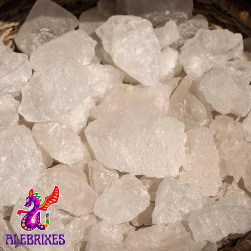 Vista 5 de Rocas de piedra de alumbre Bloques de cristal de alumbre blanco Piedra De Alumbre Natural Entera Desodorante natural y antitranspirante