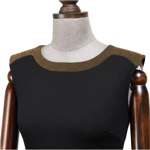 Vista 4 de AISIZE Vestido de cóctel de fiesta de cóctel sin mangas vintage de los años 50 para mujer