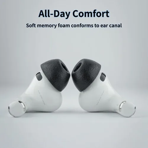 Vista 3 de Comply TrueGrip MAX Almohadillas de repuesto premium de espuma viscoelástica para Apple AirPods Pro Gen 3 Comodidad duradera, durabilidad MAX