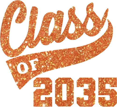 Vista 25 de Senior 2035 Iron On Transfer for Shirts, Black