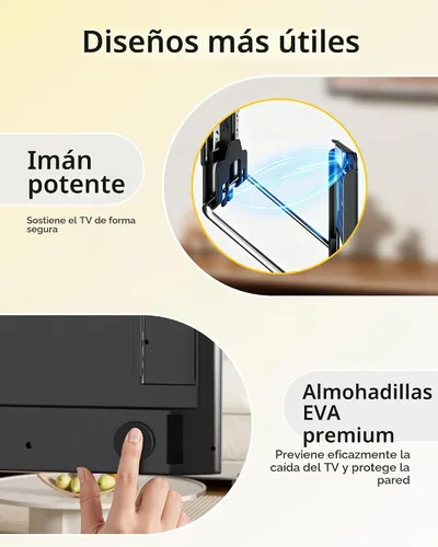 Vista 5 de monTEK Soporte de pared para TV ultra delgado de 0.35 pulgadas