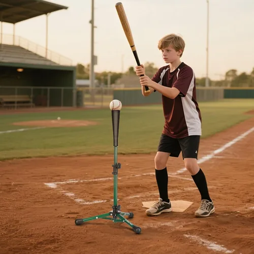 Vista 7 de Baseball Softball Batting Tee, Adjustable Height Tripod Stand