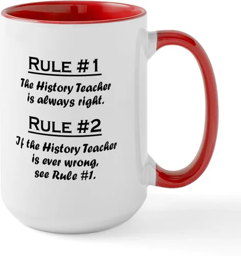 Vista 38 de CafePress Taza de café de cerámica para profesor/matemáticas inglesas, taza de té de 15 onzas